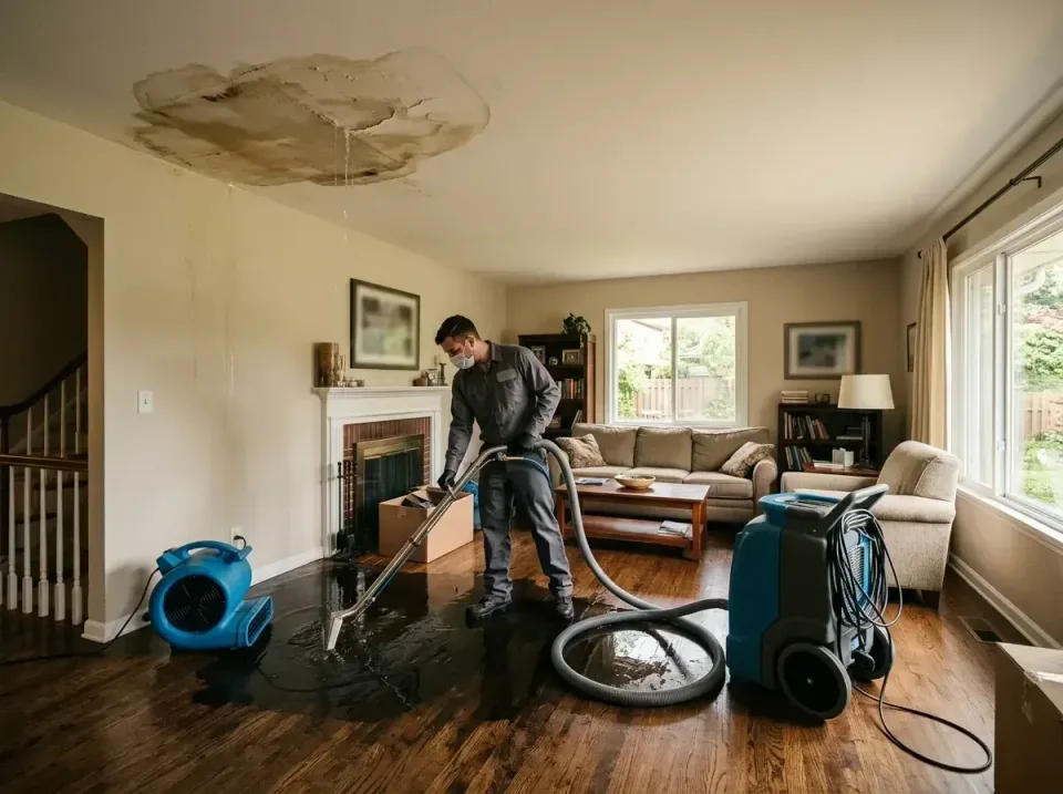 attic-pipe-burst-ceiling-drip-008 — frequently asked questions, Water Damage Restoration & Carpet Care in Le Roy, IL